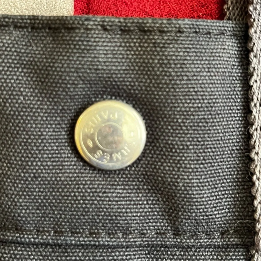 Black Hermes Canvas Tote Bag - Picture 7 of 16